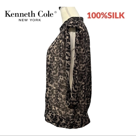 Kenneth Cole New York (EUC) 100% SILK Top, Size 12 - Picture 2 of 12